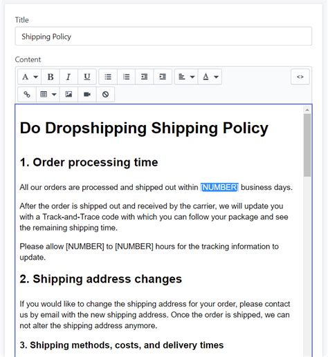 7 Essential Shipping Policy Templates For Dropshipping Success