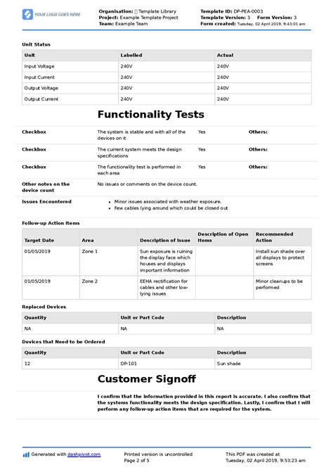 7 Essential Templates For Field Service Reports In Excel