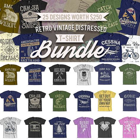 7 Essential Vintage T Shirt Design Templates