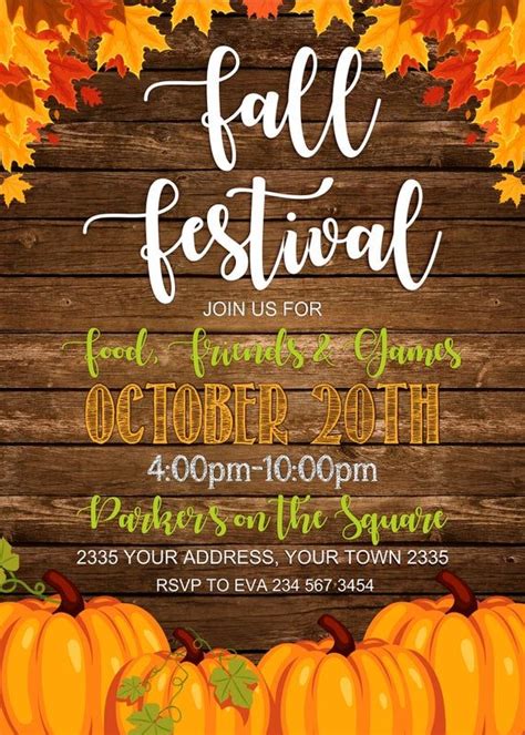 7 Fall Festival Invite Templates You Need