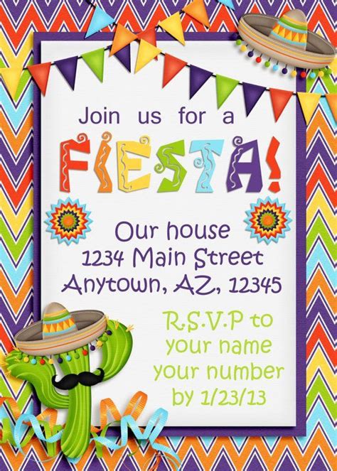 7 Fiesta Mexicana Invitation Templates