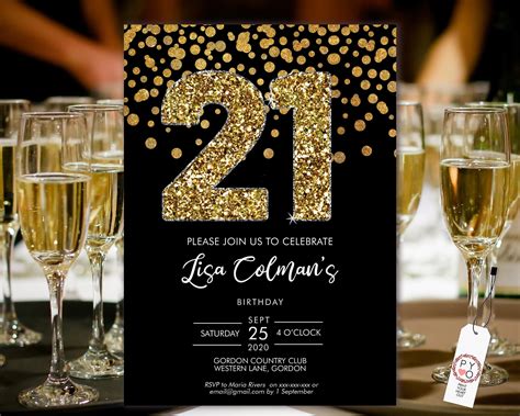 7 Free 21st Birthday Invitation Templates To Download