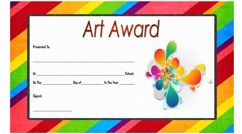 7 Free Art Award Certificate Templates