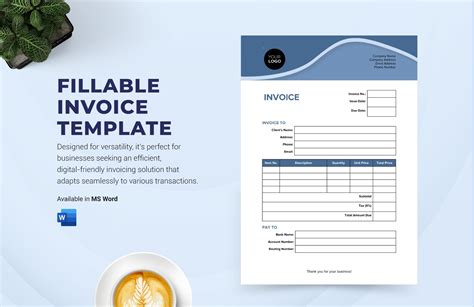 7 Free Fillable Invoice Templates To Streamline Your Business