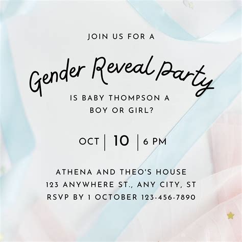 7 Free Gender Reveal Invitation Templates