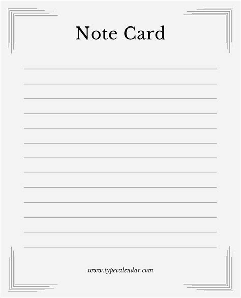 7 Free Printable Note Card Templates In Word