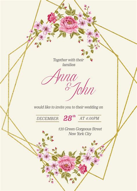 7 Free Psd Wedding Invitation Templates