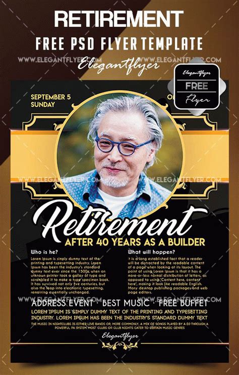 7 Free Retirement Flyer Templates To Download