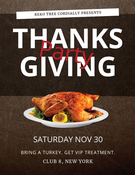 7 Free Thanksgiving Flyer Templates For Microsoft Word