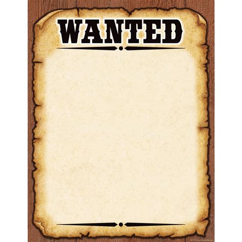 7 Free Wanted Poster Blank Templates