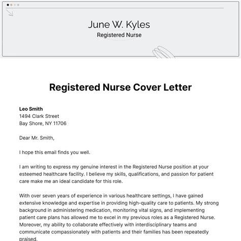 7 Nursing Cover Letter Templates To Get Hired