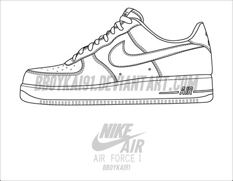 7 Printable Nike Air Force 1 Templates For Free