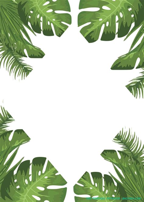 7 Tropical Leaf Templates To Print For Free