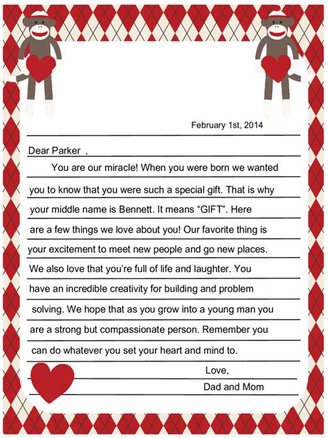 7 Valentines Day Party Letter Templates For Parents