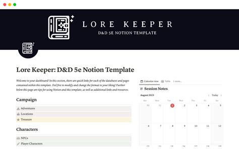 7 Ways To Organize D&D With Notion Template