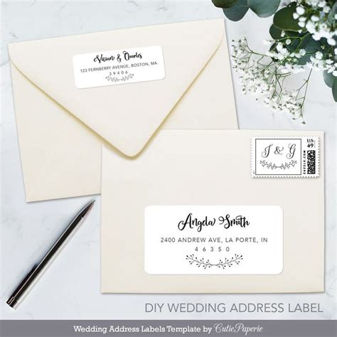 7 Wedding Address Label Templates To Try