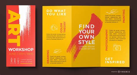 8 Free Art Brochure Templates To Showcase Your Work