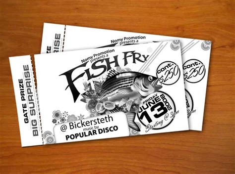 8 Free Fish Fry Tickets Templates To Download