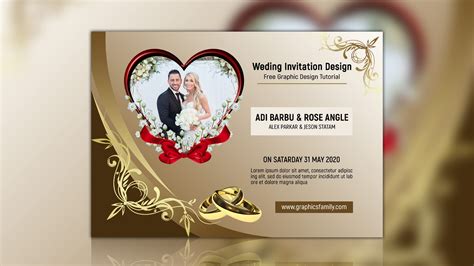 8 Free Photoshop Wedding Invitation Templates