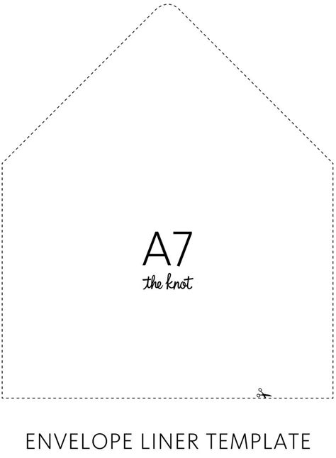 A7 Euro Flap Envelope Liner Template Free Download