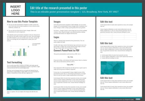 Academic Poster Template Google Slides Made Easy