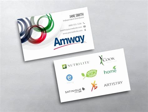 Amway Business Card Template Designs And Ideas