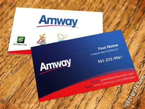 Amway Business Cards Template Design And Customization Guide