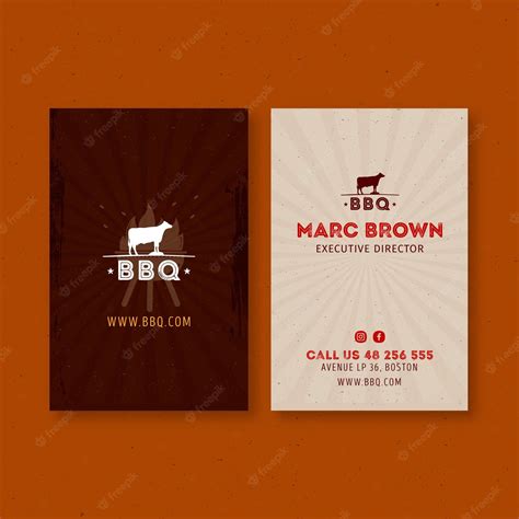 Bbq Business Cards Templates For Sizzling Impressions