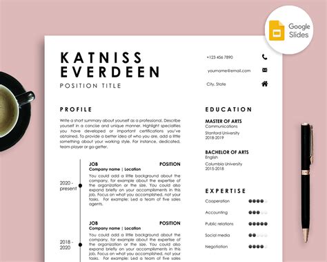 Best Google Slides Resume Template For Job Seekers