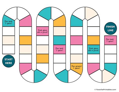 Blank Board Game Template For Custom Designs