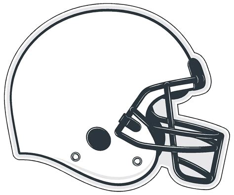 Blank Football Helmet Template Design Ideas