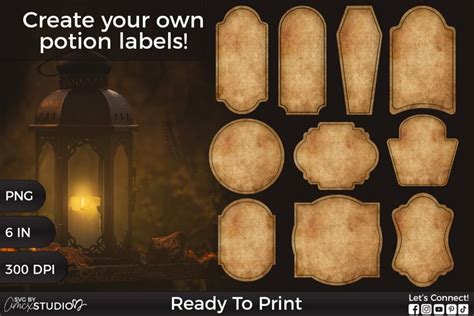 Blank Potion Label Template Download And Design