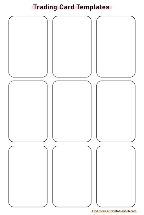 Blank Trading Card Template Pdf