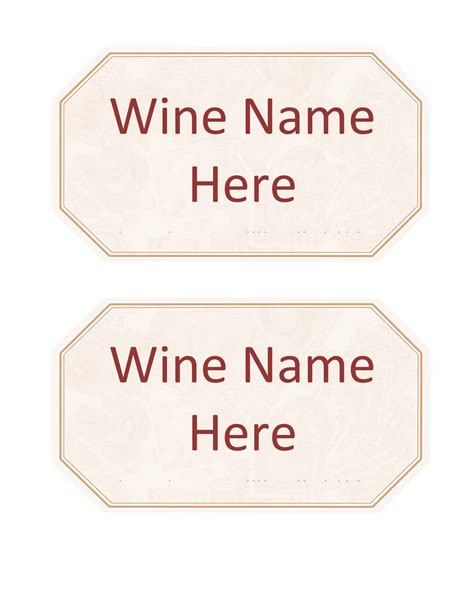 Blank Wine Label Template Design Made Easy