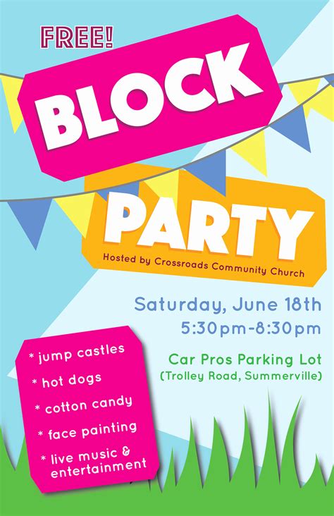 Block Party Invitation Template Free Download