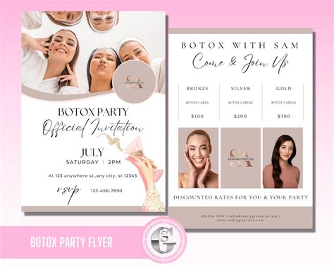 Botox Party Invitation Templates For A Wrinkle-Free Bash