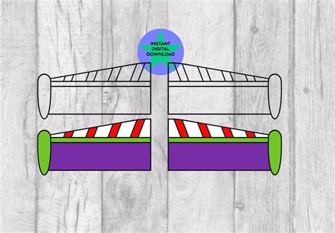 Buzz Lightyear Wings Template Free Printable For Kids