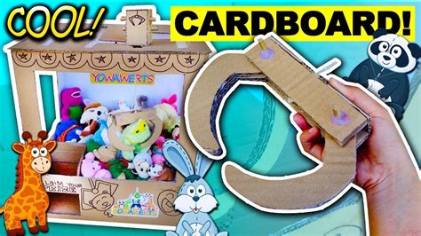 Cardboard Claw Machine Template Diy Fun For Kids