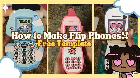 Cardboard Flip Phone Diy Template And Tutorial