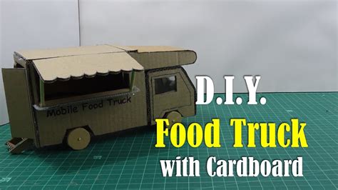 Cardboard Food Truck Template Diy Design Ideas