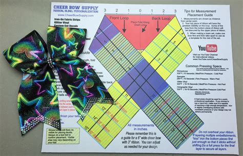 Cheer Bow Template Mat: Easy Diy Bow Making Solution