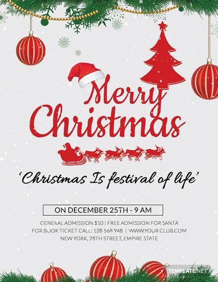 Christmas Flyer Word Template Free Download