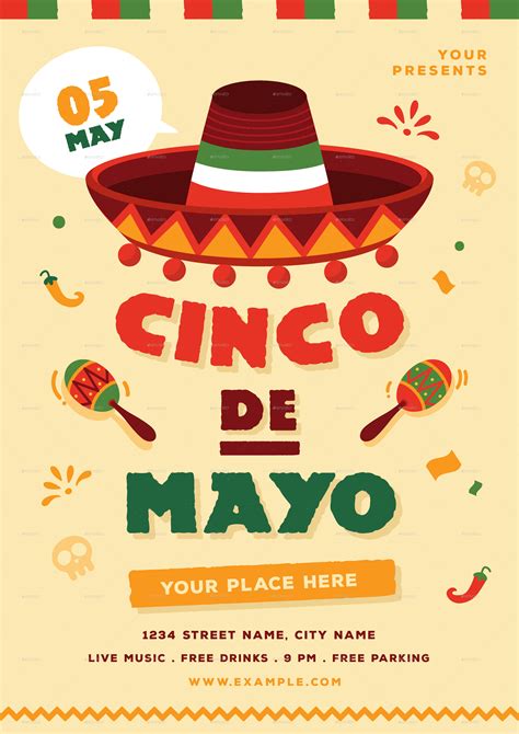 Cinco De Mayo Flyer Template Free Download