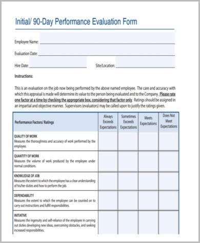 Construction Employee Performance Review Template