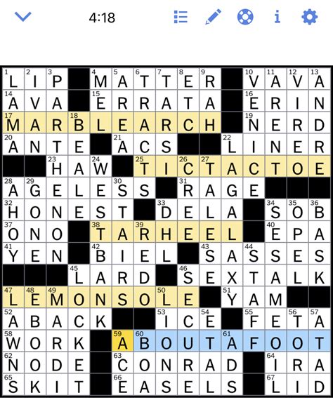 Cracking The Lab Report Component Ny Times Crossword