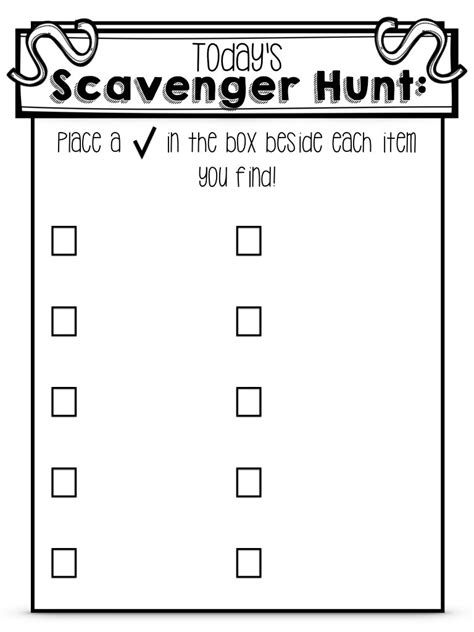 Create A Custom Editable Scavenger Hunt Template