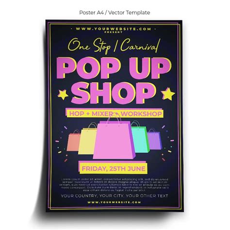 Create A Stunning Pop Up Shop Flyer Template