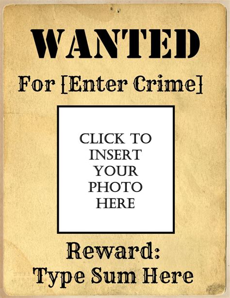 Create A Wanted Poster In 5 Easy Steps