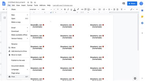 Create Custom Labels With Google Docs Template Easily