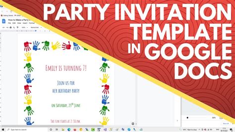 Create Professional Invites With Google Docs Templates Easily